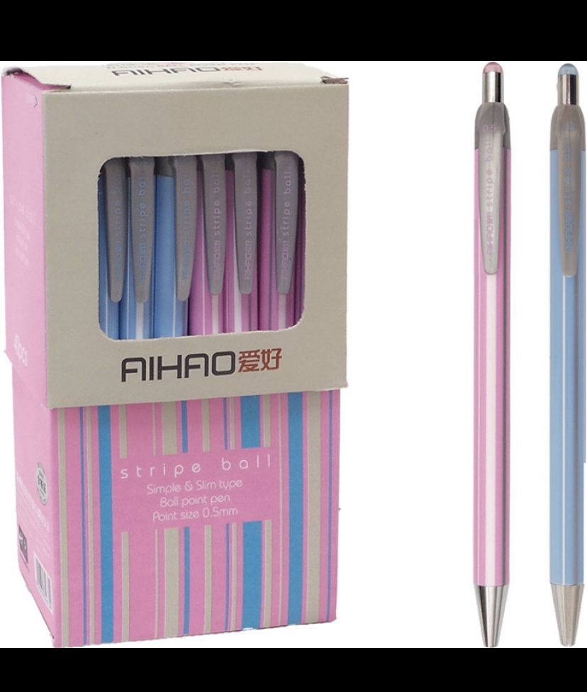 AIHAO Ручка автомат, толщина 0.5мм, цвет чернил синий