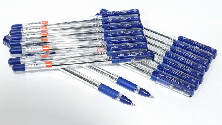 Ручка шариковая Cello Finegrip 15 шт, 0.7 мм, цвет чернил синий