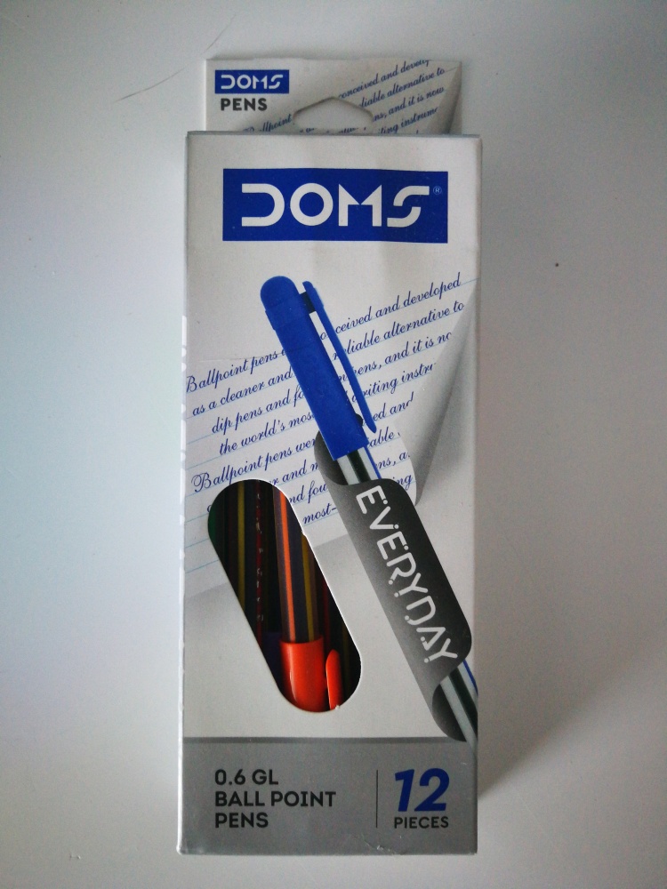 Ручка шариковая DOMS 3411 1 шт, цвет чернил синий